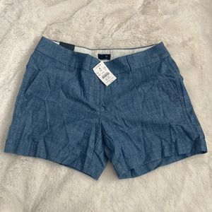 J. Crew blue 5’ shorts womens size 2
